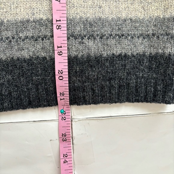 VINTAGE DEANE AND WHITE PURE NEW WOOL ZIP-UP SWEATER CARDIGAN WOMEN SIZE SMALL - Picture 7 of 10